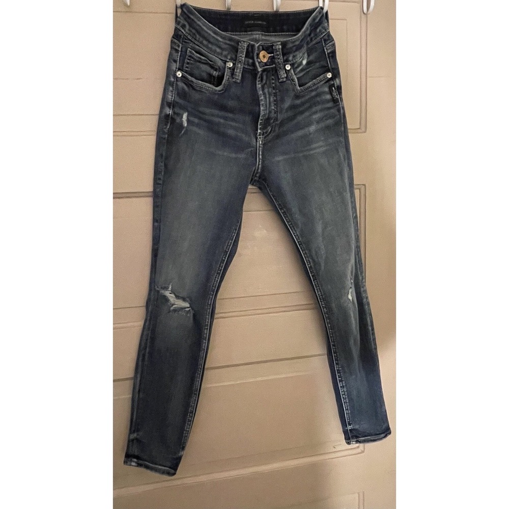 Silver Jeans Company Avery Skinny Crop Jeans Junior  W25 L26